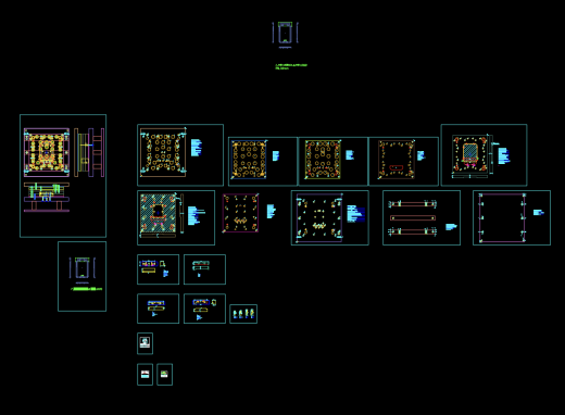 平板电脑后盖半剪阳极挂点模具图缩略图